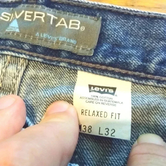 Vintage Levi's Silvertab Jeans 38x32 - Picture 6 of 11